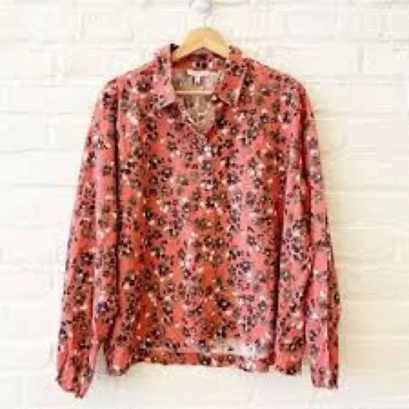 Johnny Was Calme Floral Button Down Blouse - Picture 1 of 4